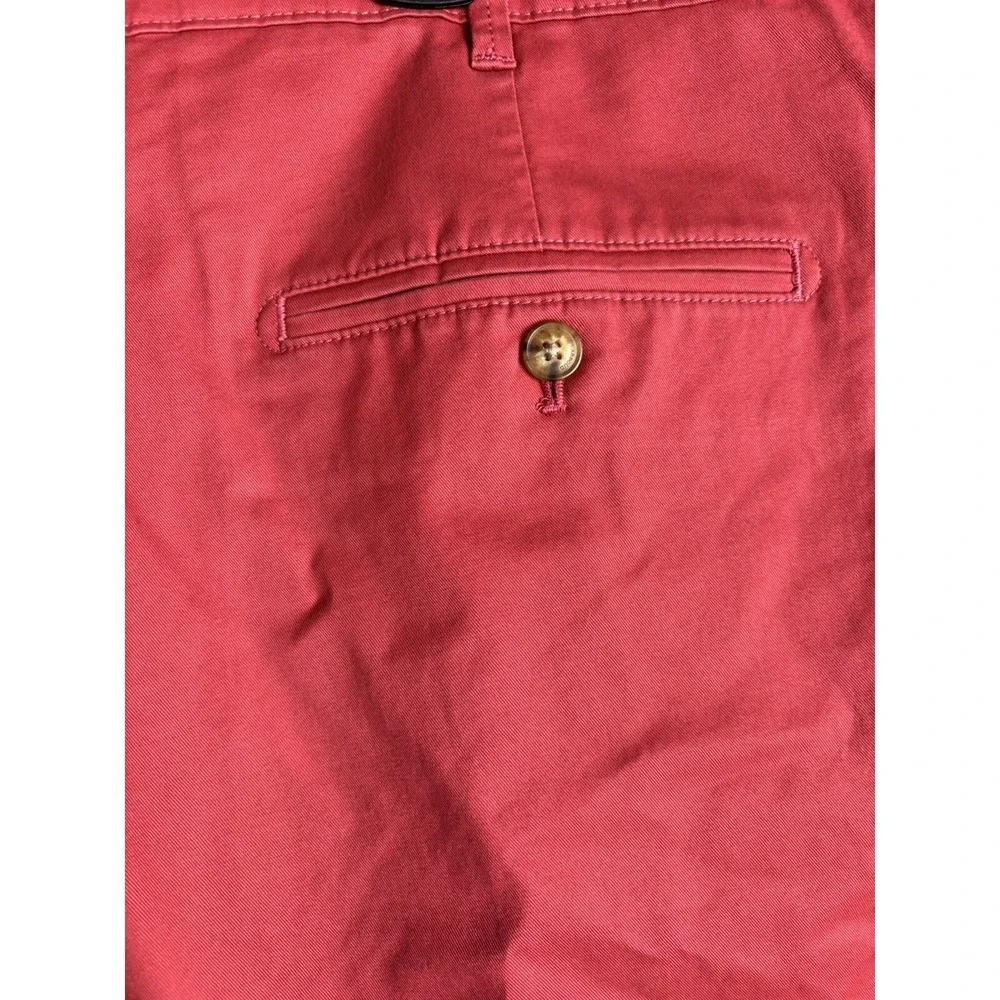 Joseph Abboud Men's Shorts 44 Faded Red Khaki Hemmed Khaki Chino Stretch #2736